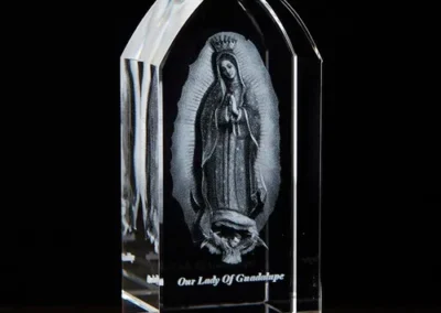 Ol Of Guadalupe Etched Glass