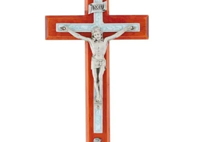 8" Cherry Crucifix Blue Baby Boy