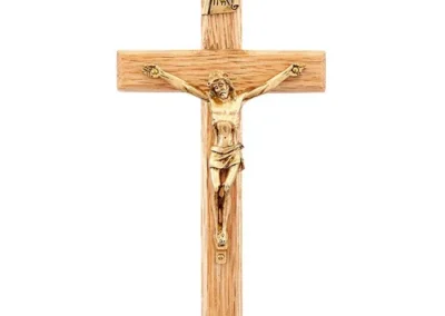 Crucifix:6 1/4" Oak