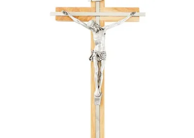 10" Crucifix W Silver Inlay