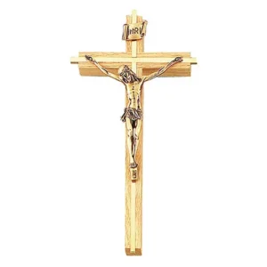 Crucifix:10" Oak