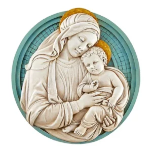 Madonna And Child Garden Plaque