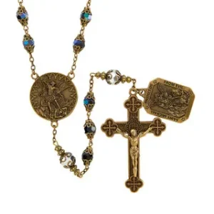 Vintage Rosary Saint Michael