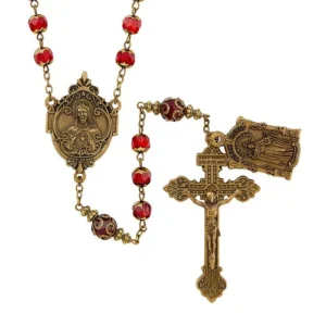 Vintage Rosary Sacred Heart