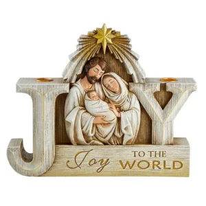 Joy To The World Candleholder