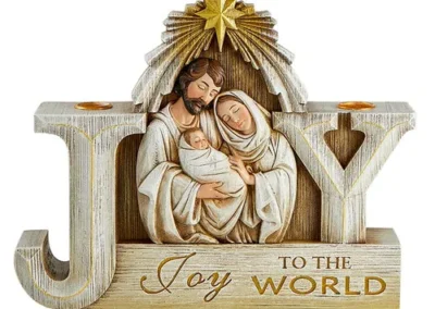 Joy To The World Candleholder