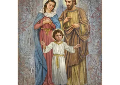 Trad Holy Family Pllt Sign