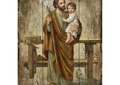 St. Joseph And Child Pllt Sign