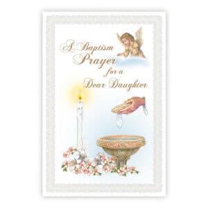 Daughter Baptism Card set of 12 - Stationary