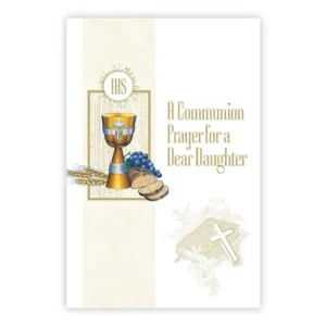 Daughter Communion Prayer Card set of 12