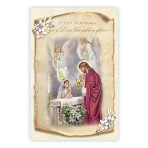 Granddaughter Communion Prayer Card set of 12