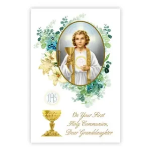Granddaughter First Communion Card set of 12