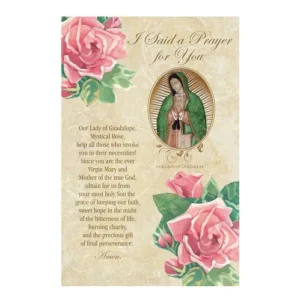 Our Lady of Guadalupe Prayer Card set of 12