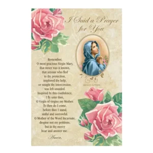 Memorare Prayer Card set of 12