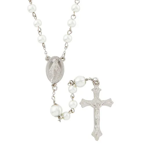 Wire Wrapped Rosary M Pearl – Rosaries & Chaplets Wire Wrapped Rosary M Pearl