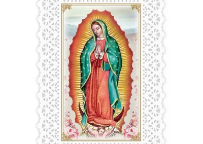 Laminated Holy Card Our Lady of Guadalupe/Pry set of 25