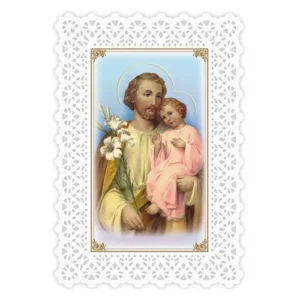 Laminated Holy Card Saint Joseph/Pry set of 25