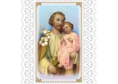 Laminated Holy Card Saint Joseph/Pry set of 25