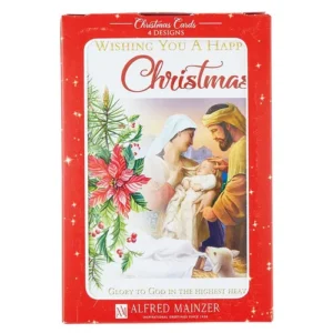 Christmas Blessings Birthday Cards 12 Assorted