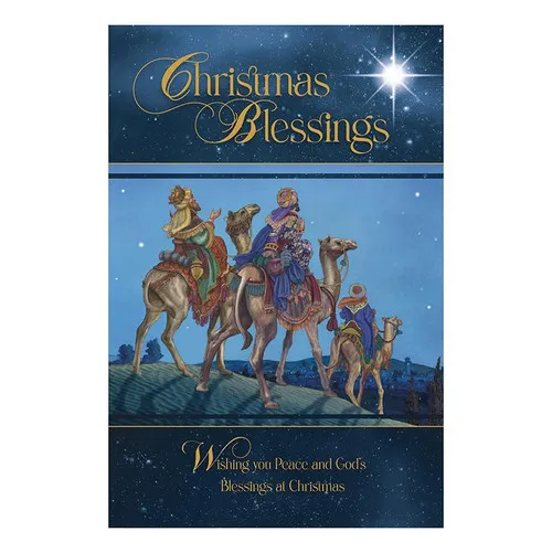 Christmas Blessings 3 Wise Men Card set of 12 – Stationary Christmas Blessings 3 Wise Men Card set of 12