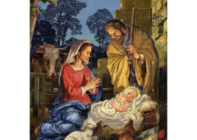 Advent Calendar Card-Child Is Born set of 12
