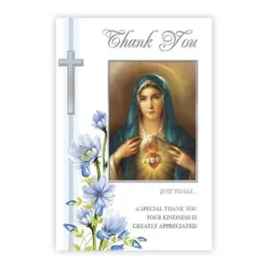 Thank You - Heart of Mary Card set of 12