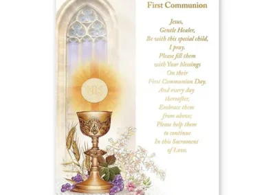 Prayer On Your First Communion Card set of 12