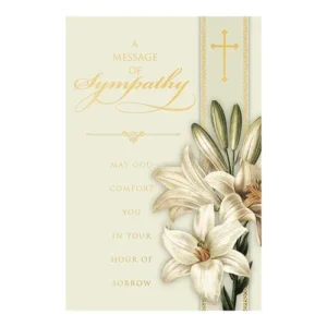 Message Of Sympathy Card set of 12