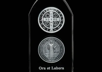 Saint Benedict Etched Glass Std