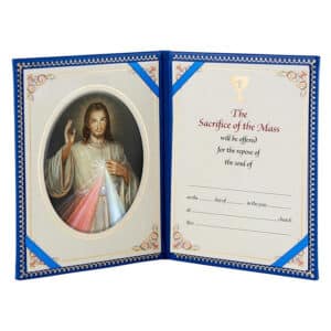 Divine Mercy Padded Mass Card - Set of 6