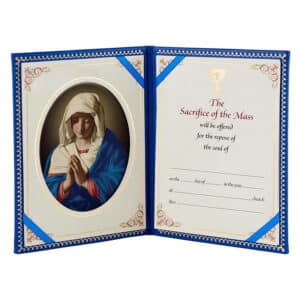 Sorrowful Mother Padded Mass Card Set of 6