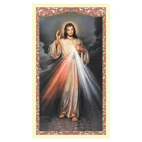 Spanish Laminated Holy Card 25p Divine Mercy – Stationary Spanish Laminated Holy Card 25p Divine Mercy