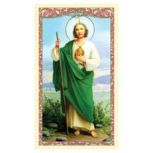 Spanish Laminated Holy Card 25p Saint Jude