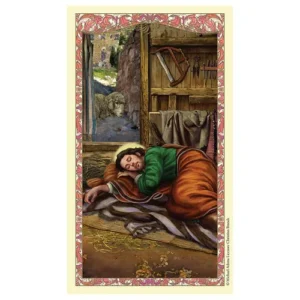 Spanish Laminated Holy Card 25p Sleep Saint Joseph