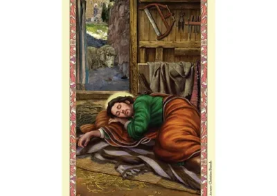 Spanish Laminated Holy Card 25p Sleep Saint Joseph