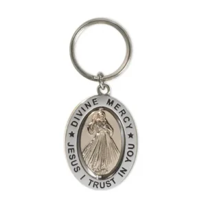 Revolving Key Ring-Divine Mercy 6pcs