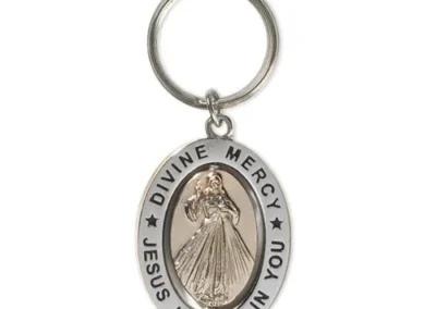 Revolving Key Ring-Divine Mercy 6pcs
