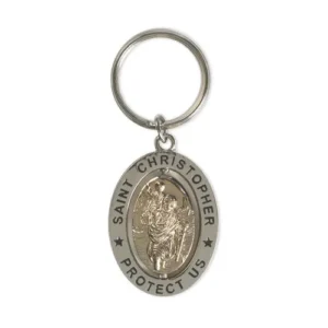 Revolving Key Ring-Saint Christopher 6pcs