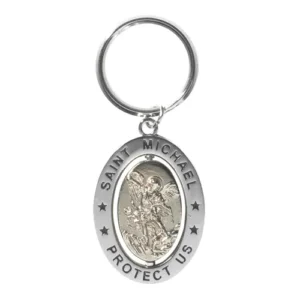 Revolving Key Ring-Saint Michael 6pk