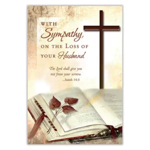 Husband Sympathy Card set of 12