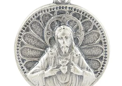 Silver Oxidized 7/8" Heritage Scapular-24"