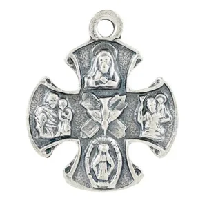 Silver Oxidized 3/4" Heritage 4-WAY/18"