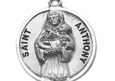 Silver Oxidized 3/4" Heritage Saint Anthony-20"