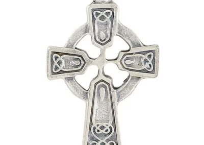 Silver Oxidized 1" Heritage Celtic Cross-20"