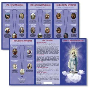 Pray Rosary Trifold Card 24pk