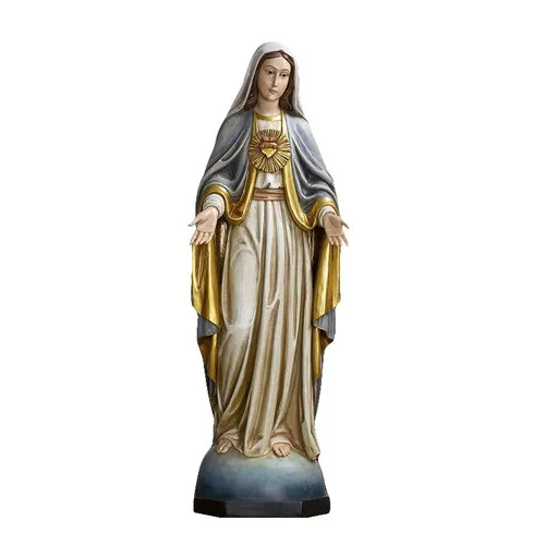 Val Gardena 46.5″ Immaculate Heart Statue –... Val Gardena 46.5" Immaculate Heart Statue