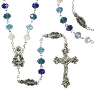 6X8 Multi Blue Marian Rosary