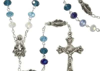 6X8 Multi Blue Marian Rosary