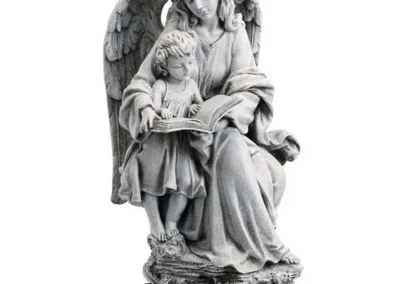 19" Sitting Angel And Child