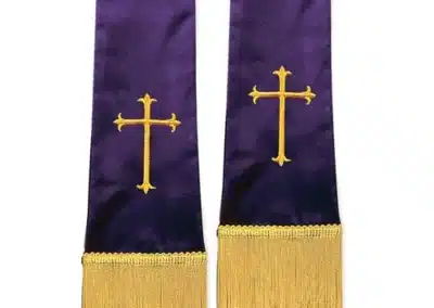 Westminster Pulpit Stole - Cross - Purple